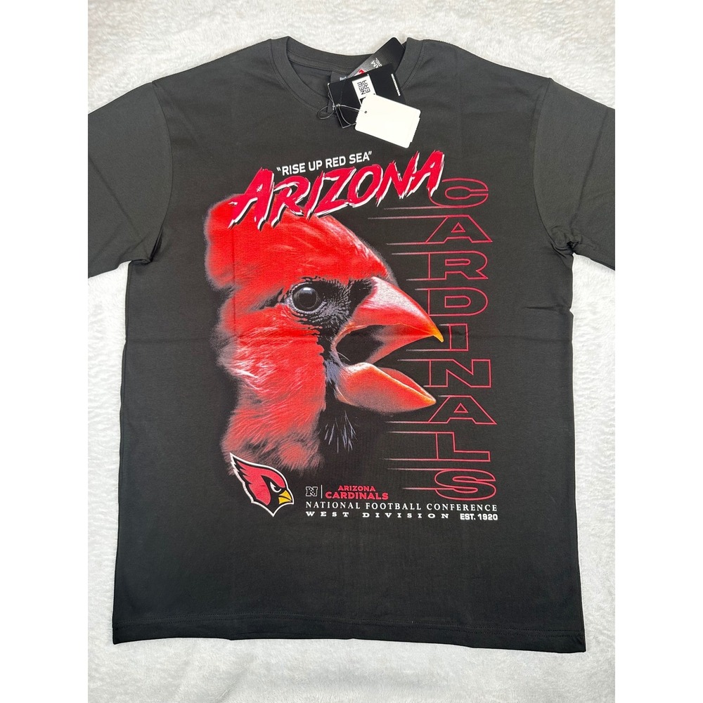 New Era Arizona Cardinals NFL Rise Up Red Sea Graphic T-Shirt Black Medium